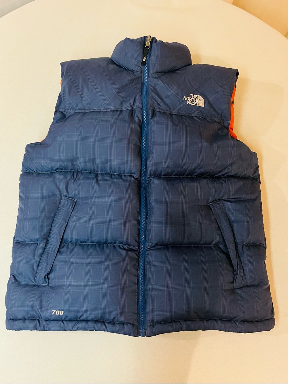 The North Face Men’s Navy Puffer Down Filled Vest - Packable - 3 Pockets